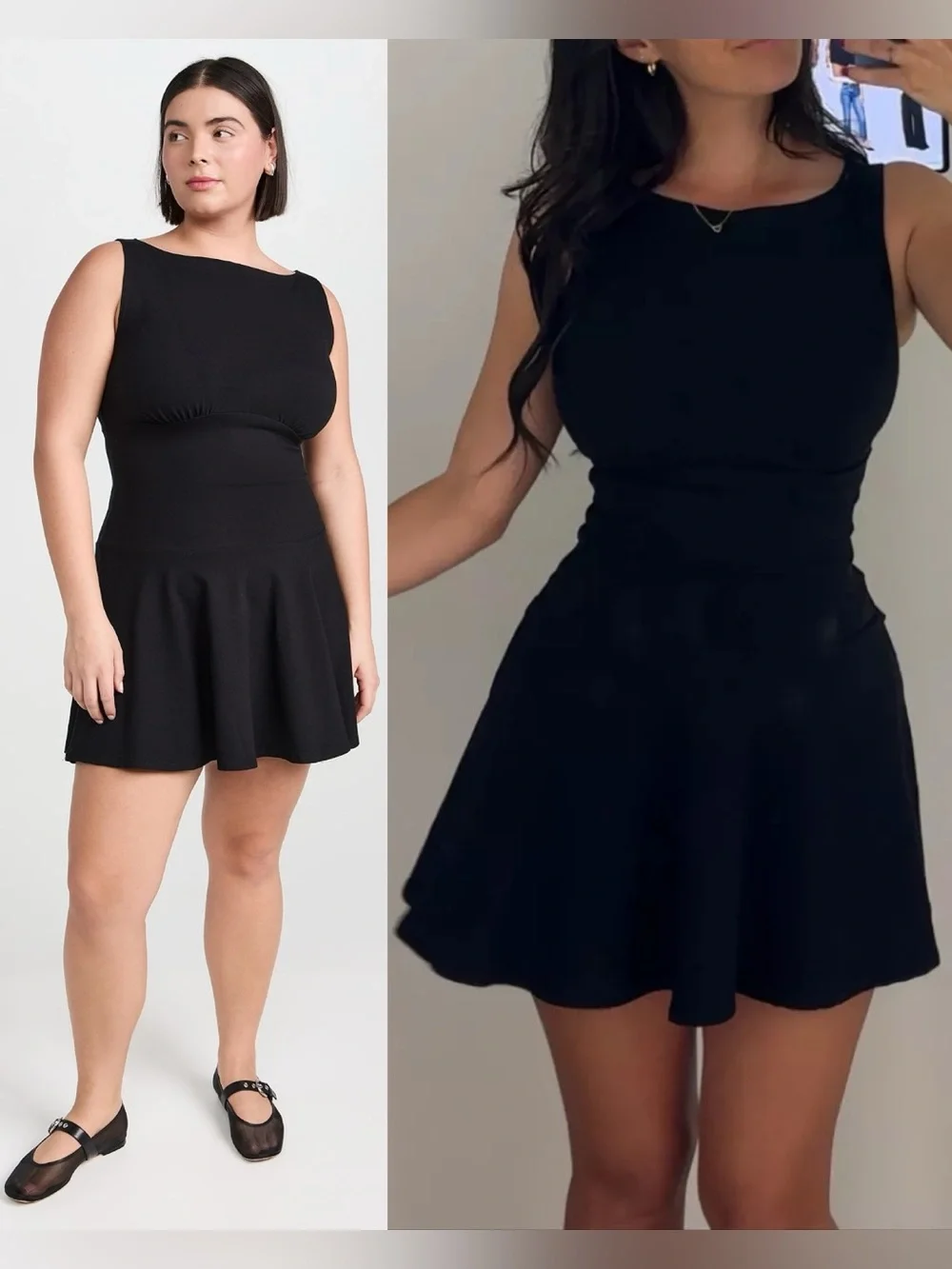 Reformation Mayve Knit Mini Dress Black Large NWT
